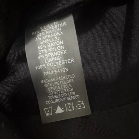 Calvin Klein Invisible Fit Solutions Blazer Jacket Womens Size 4 Black Full Zip - Picture 6 of 10